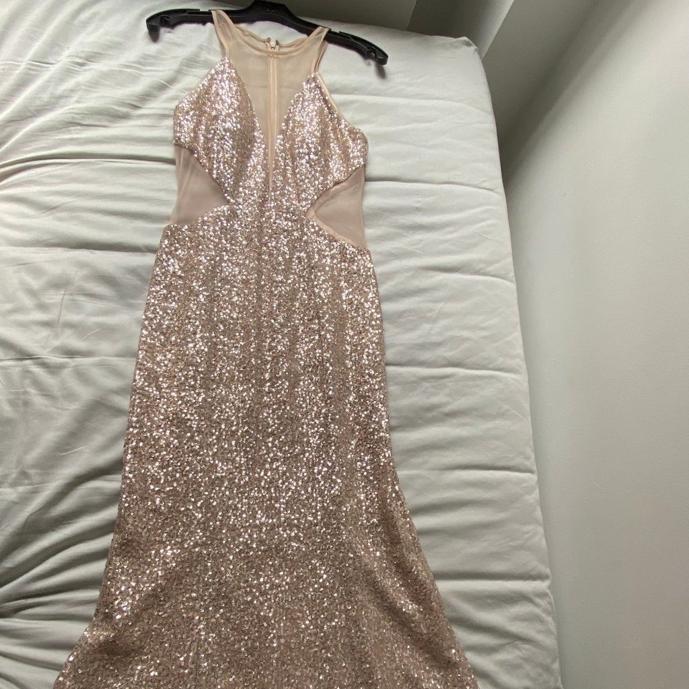 Elegant and classy sequin night gown. Aidan Mattox